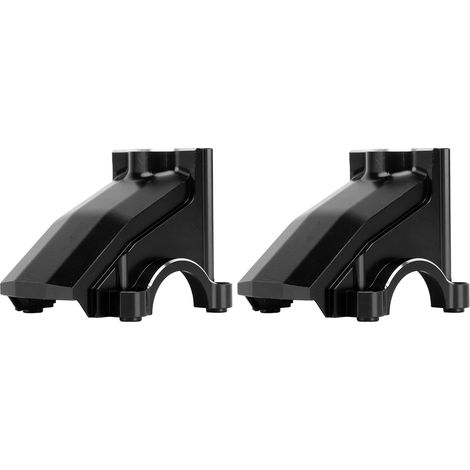 2 boîtiers de boîte de vitesses pour voiture RC TRAXXAS 1/5, couvercle de différentiel universel avant/arrière en alliage d'aluminium noir, pièce de rechange (1/5)