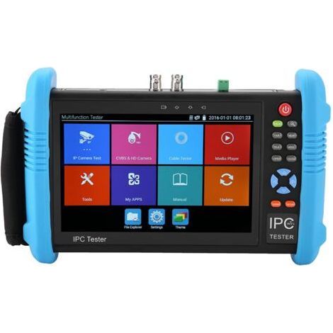 CCTV Tester POE CCTV Tester 7'' IPS H.265 4K Touch Screen IP Camera CVBS Tester Analog Tester Built in WiFi with POE/8G TF Card/HDMI/RJ45 TDR Output(IPC-980 (1/5)