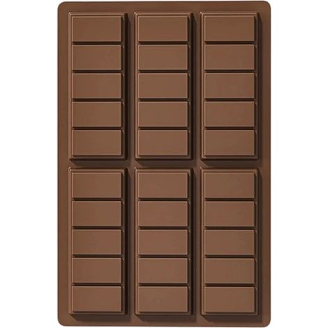 Moule En Silicone - Moule À Chocolat Rectangulaire 6 Alvéoles - Résistant À La Chaleur Jusqu'à 230 °C - Flexible Et Antiadhésif - Pour Pâtisserie, Bonbons, Gelée, Savon Et Cire - 1 Pièce (1/5)
