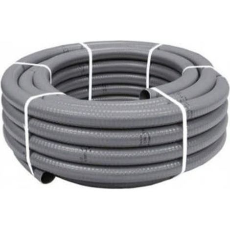 Hidroflex 50 mm graue PVC-Flexrohre in 25-m-Rollen