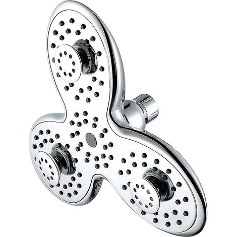 Pommeau de douche effet pluie foncée avec revêtement ABS de qualité supérieure, 25 cm (10 pouces). (1/5)
