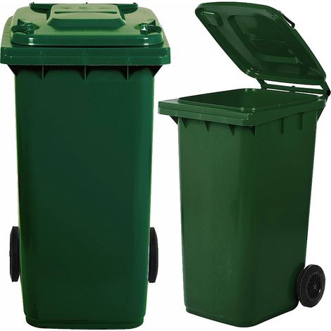 Bidone per la raccolta differenziata 240 lt - colore verde