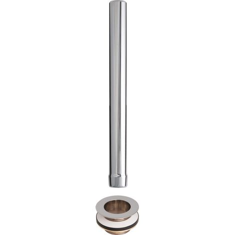 Bonde de lavabo surverse 400 mm – En laiton chromé – Sortie 1''1/2 – Pour cuisine semi professionnelle – Sélection Cazabox (1/2)