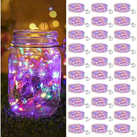 30 Luci a stringa LED – Mini luci da appendere – 2 m, 20 LED colorati – Funzionamento a batteria – Per feste e decorazioni (1/5)