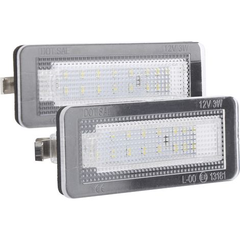 Feux de plaque d'immatriculation LED pour Smart Fortwo Cabriolet/Coupe/Convertible - Compatible Mercedes-Benz (1/5)