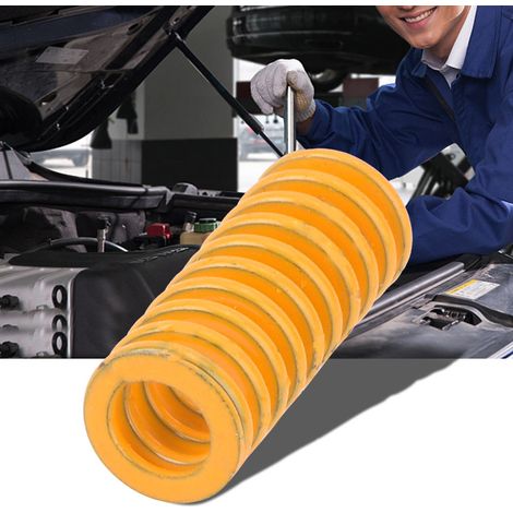 Lot De 2 Ressorts Hélicoïdaux Acier Jaune Haute Précision TF8x50mm Pour Matrices Estampage Métal (1/5)