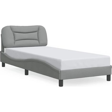 Maison Exclusive - Giroletto senza Materasso Hvar Grigio Chiaro 90x200 cm Tessuto (1/5)