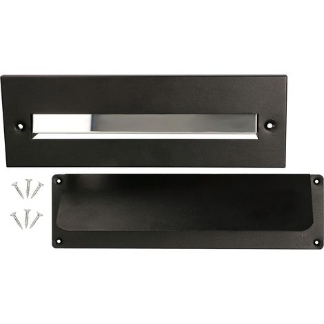 KOTARBAU Clapet pour porte d'entrée - 275 x 90 mm - Noir (1/5)