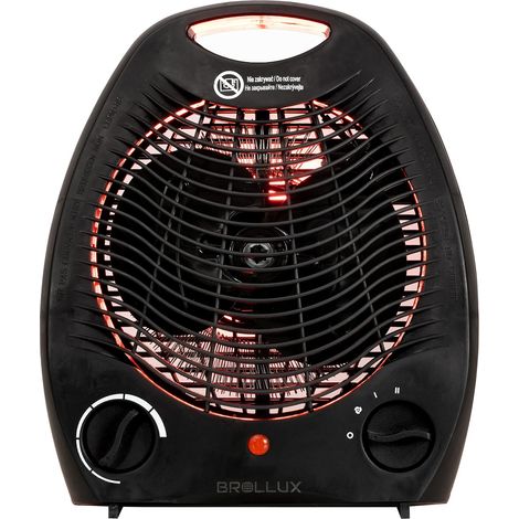 Radiateur soufflant 1500 W compact, 2 réglages de chaleur, chauffage d'appoint intérieur (1/5)