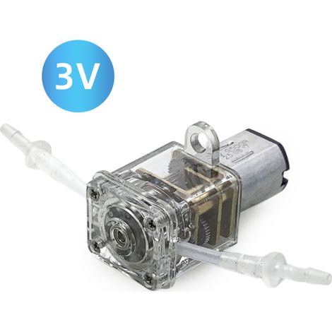 Irovami Pompe péristaltique 3V 1ml/min – Silicone, auto-amorçante – Idéal pour aquarium, laboratoire, analyses (1/5)