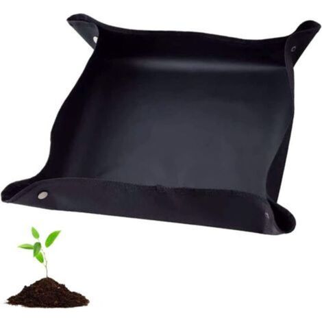 Tapis de Rempotage,Imperméable Tapis de Plante Tapis de Jardinage Pliable Tapis de Plantation de Fleurs de Jardin pour Rempotage, Plantes Succulentes Jardin intérieur Plant Care (75x 75cm) (1/5)