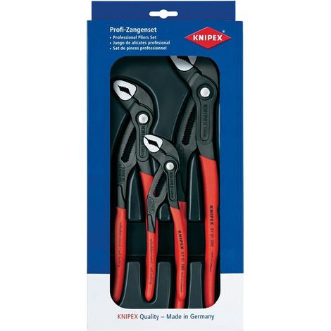 SET PINZA POLIGRIP REGOLABILE 'COBRA' mm 180 - 250 - 300 - KNIPEX