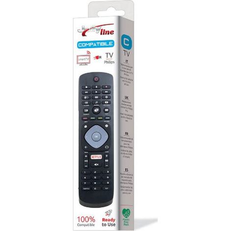 Télécommande Pour Télévision Philips - Modèle 1719 - Compatible Avec Les TV Philips Depuis L'an 2000 - 1 Pièce