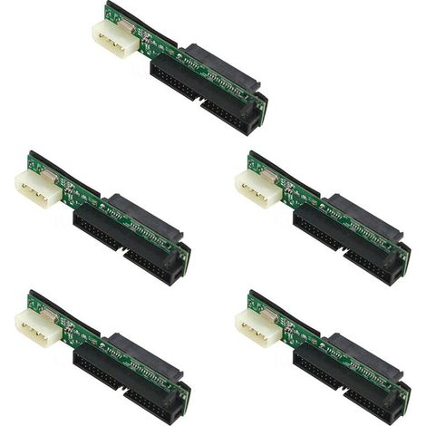 Adatto per conversione adattatore 5x, da IDE femmina da 2,5 pollici a IDE maschio, interfaccia a 40 pin, velocità di trasferimento di 1,5 Gbps, supporta dischi rigidi ATA 133 100 e unità CD/DVD.
