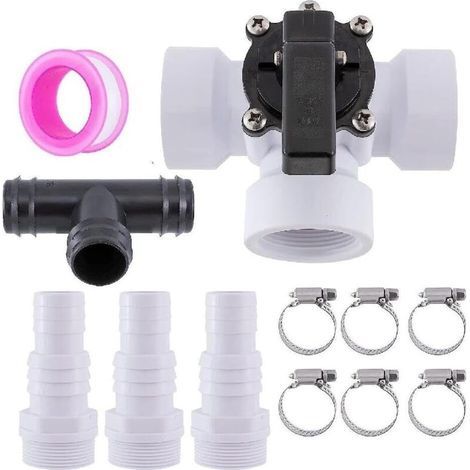 Three-Way Diverter Valve, Swimming Pool Fire Hydrant, Multi-Purpose Pool Pond Water Filling Faucet, Garden Lawn Irrigation Hose Adapter (1/5)