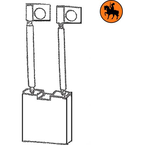 Ensemble de 4 balais de charbon TCM MT490-3301 15x40x28mm