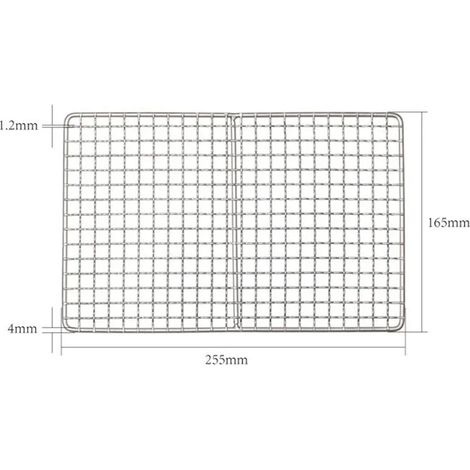 Grille de camping pliable en titane avec support portable, idéale pour le camping et la randonnée, accessoires de cuisine et réchauds portables. (1/5)