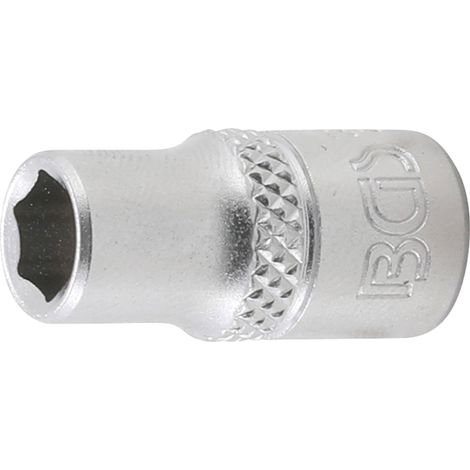 BGS Inserto chiave a bussola esagonale attacco quadro 6,3 mm (1/4") SW 1/4" - 10653