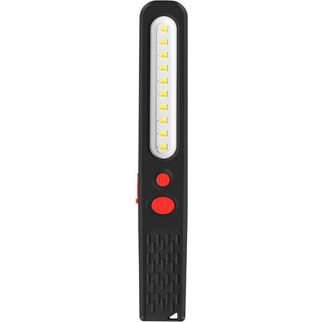Wiederaufladbare LED-Arbeitsleuchte, zweifarbige Kombinationsleuchte, 2-in-1 COB-LED-Inspektionsleuchte, Taschenlampe mit doppelter Magnethalterung, geeignet für Autos, Garagen, Werkstätten, Camping, 
