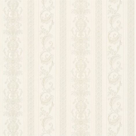 Baroque wallcovering wall Profhome 335471 non-woven wallpaper slightly textured baroque style matt cream grey silver 5.33 m2 (57 ft2) (1/5)