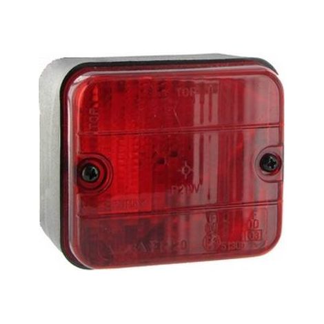 Oc-Pro – Feu arrière anti-brouillard 87 x 77 x 52 mm – Entraxe 55 mm – Ampoule P21W – Éclairage remorque