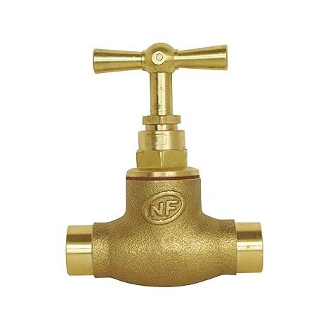 Robinet d'arrêt à souder pour tube cuivre diamètre 18mm