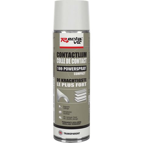 Colle de contact powerspray 169 compact - Contenance : 500 mL - Couleur : Transparent - RECTAVIT