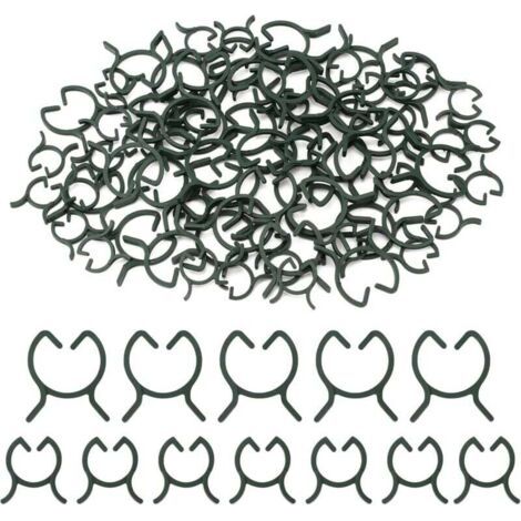 200 clips de support pour plantes, clips pour tomates, clips pour plantes grimpantes, clips de fixation pour plantes d'extérieur, clips de jardin, adaptés aux fruits, légumes et tomates - M+L (1/4)
