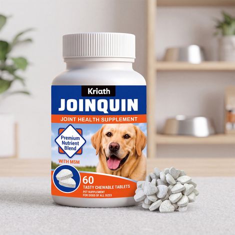 Comprimés à croquer pour le soin des articulations des chiens : complément nutritionnel quotidien pour le confort articulaire des chiens – 60 capsules (1/5)