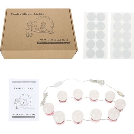 Ampoules LED pour miroir de maquillage - Kit d'éclairage à LED pour vanité avec lentilles (1/5)