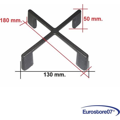 Griglia ghisa brunita cucina aeg - zanussi mm 80 x 180 X 50 h 140019924038 (1/4)