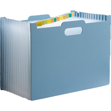 Dossier Pliable Horizontal - Polypropylène Épais - Fermeture À Pression - Poche Pour Étiquette - Capacité Extensible - 1 Pièce (1/5)