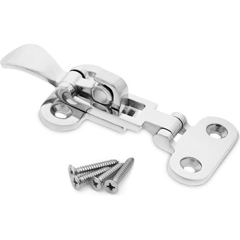 Loquet Trappe Marine INOX 316 Levier Verrouillage Moraillon Boite (1/4)