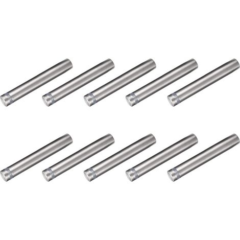 Panneau Enseigne Vis (12x80mm) 9pcs, Inox Acier Publicité Vis Verre Acrylique Clou - pour Photo Cadre Signe Affiche (1/5)