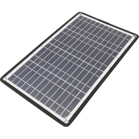 Panneau solaire portable 12 W 5 V, chargeur solaire double USB efficace pour téléphone portable, lampe de secours, pompe à eau solaire (1/5)