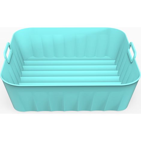 Silicone Air Fryer Basket, Air Fryer Accessory (21cm), 2Pcs Air Fryer Silicone Pot, Air Fryer Silicone Pot Basket, Microwave, Cake Mold (1/4)