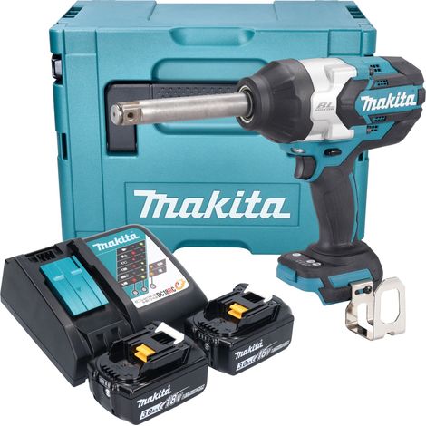 Visseuse à chocs sans fil Makita DTW 1005 RFJ 18 V 1360 Nm 3/4" Brushless + 2 batteries 3,0 Ah + chargeur + Makpac