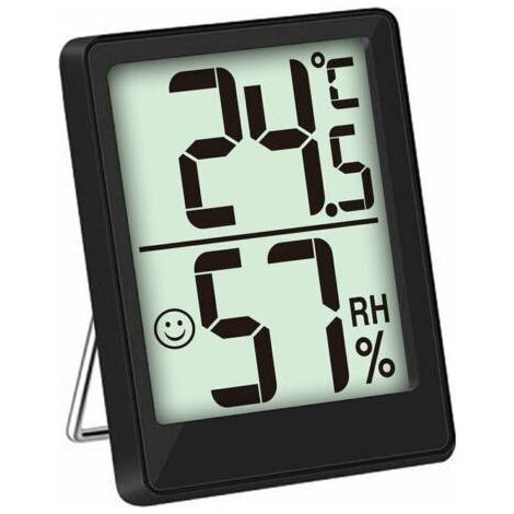 Mini Thermomètre Intérieur, Hygromètre de Haute Précision, ℃/℉ Commutable (1/4)