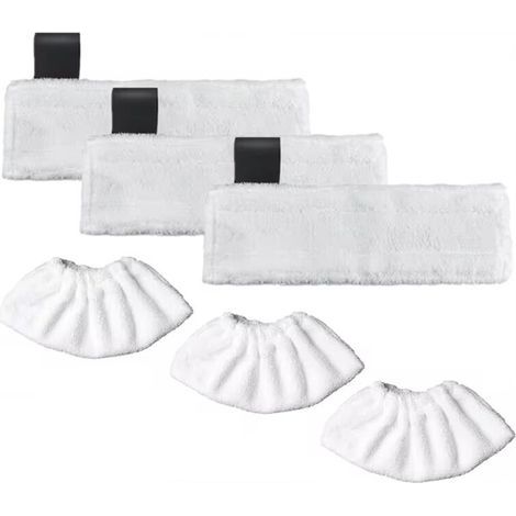 Chiffons en Tissu pour Vadrouille à Vapeur pour Easyfix SC2 SC3 SC4 SC5 Couvercle de Tampon de Nettoyage de Remplacement Accessoires pour (1/4)