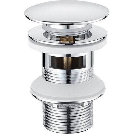 Siphon Evacuation Lavabo - Robinet À Levier Pop-Up Avec Trop-plein - Raccord G1¼ - Pour Lavabos De Meuble Salle De Bain - 1 Pièce (1/5)