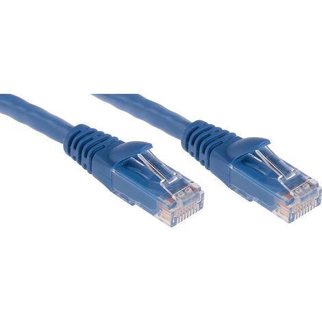 Câble cat 6 Avec connecteur / , U/UTP, gaine PVC Bleu, 10m ( Prix pour 1 )