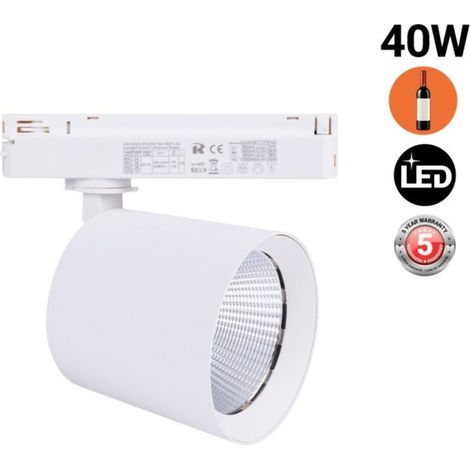 Proyector LED Para Carril Monofásico - 40W - Vinotecas - (1/5)
