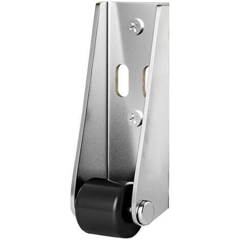 BUNTHAUS Roue de support à suspendre pour porte en bois, poulie de bas de porte, roue directionnelle, Roue de support lourde en acier inoxydable, pour les dommages de porte et l'entretien de (1/4)