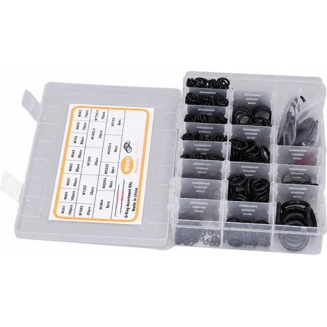 Kit de 800 joints toriques assortis (18 tailles) pour la réparation automobile : rondelles d'étanchéité NBR, outil de démontage (1/5)