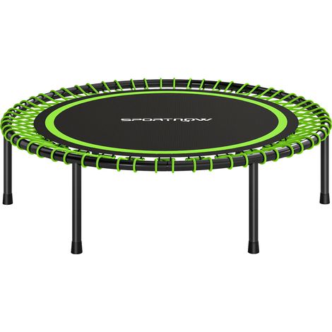 Trampolino Elastico Fitness a 36 Corde Ø114x31 cm in Acciaio e PP Verde (1/5)