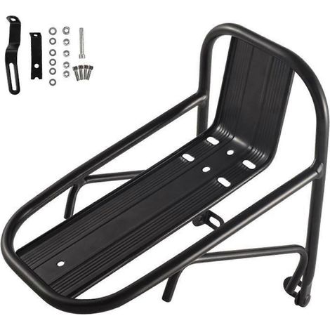 2 porte-bagages avant pour vélos, supports de panier pour vélos, porte-bagages avant pour VTT, cadres de fourche avant en alliage, équipement de vélo (1/4)