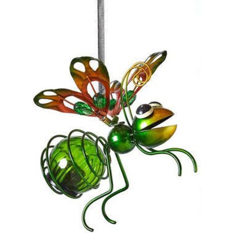 Décoration d'insecte d'apparence volante suspendue en plein air, lumière LED, luciole (1/5)
