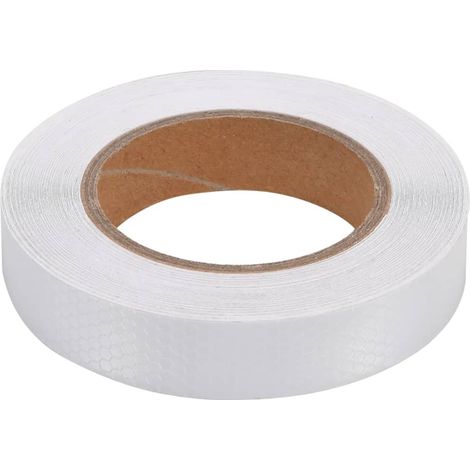 vidaXL Nastro Riflettente bianco 2,5 cm x 20 m PVC