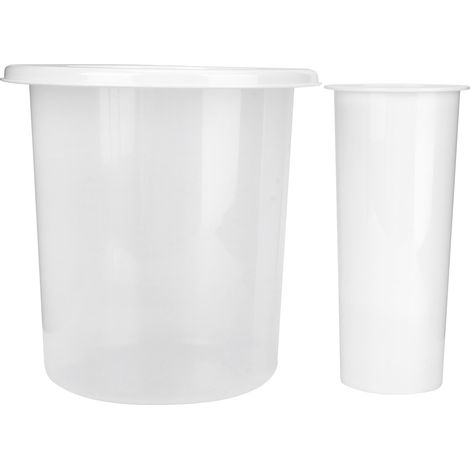 Transparente, wiederverwendbare Eisform für Eisbehälter, nachfüllbar, mit Deckel (1/5)