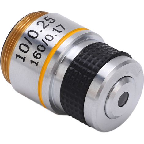 185 Achromatische Objektivlinse Klar Standard 20mm Gewinde Biologisches Mikroskopobjektiv 10/0,25 (1/5)